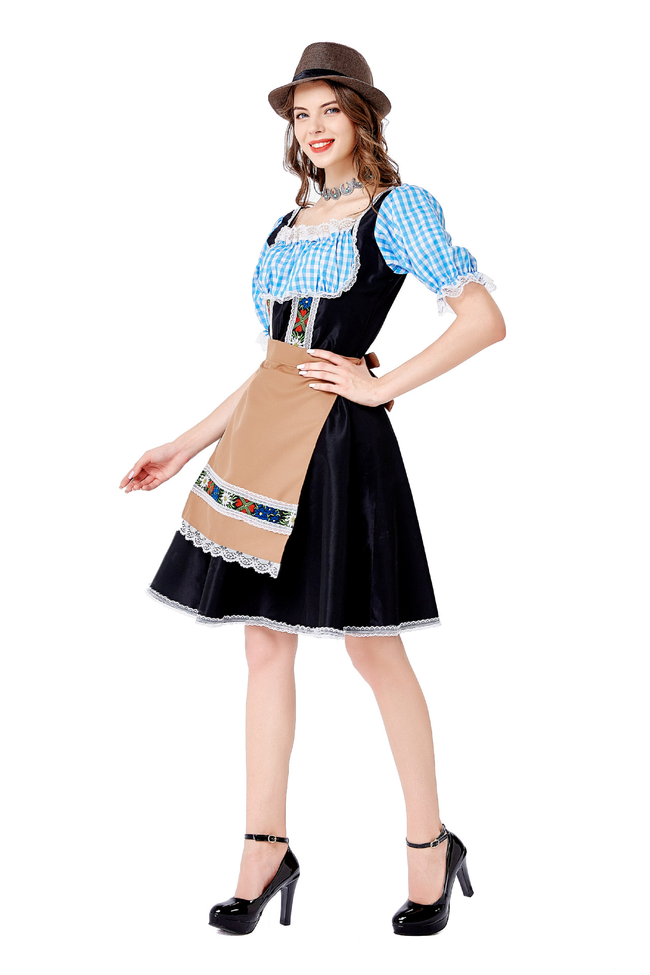 Womens Oktoberfest Costume Beer Festival Carnival Clothing With Apron